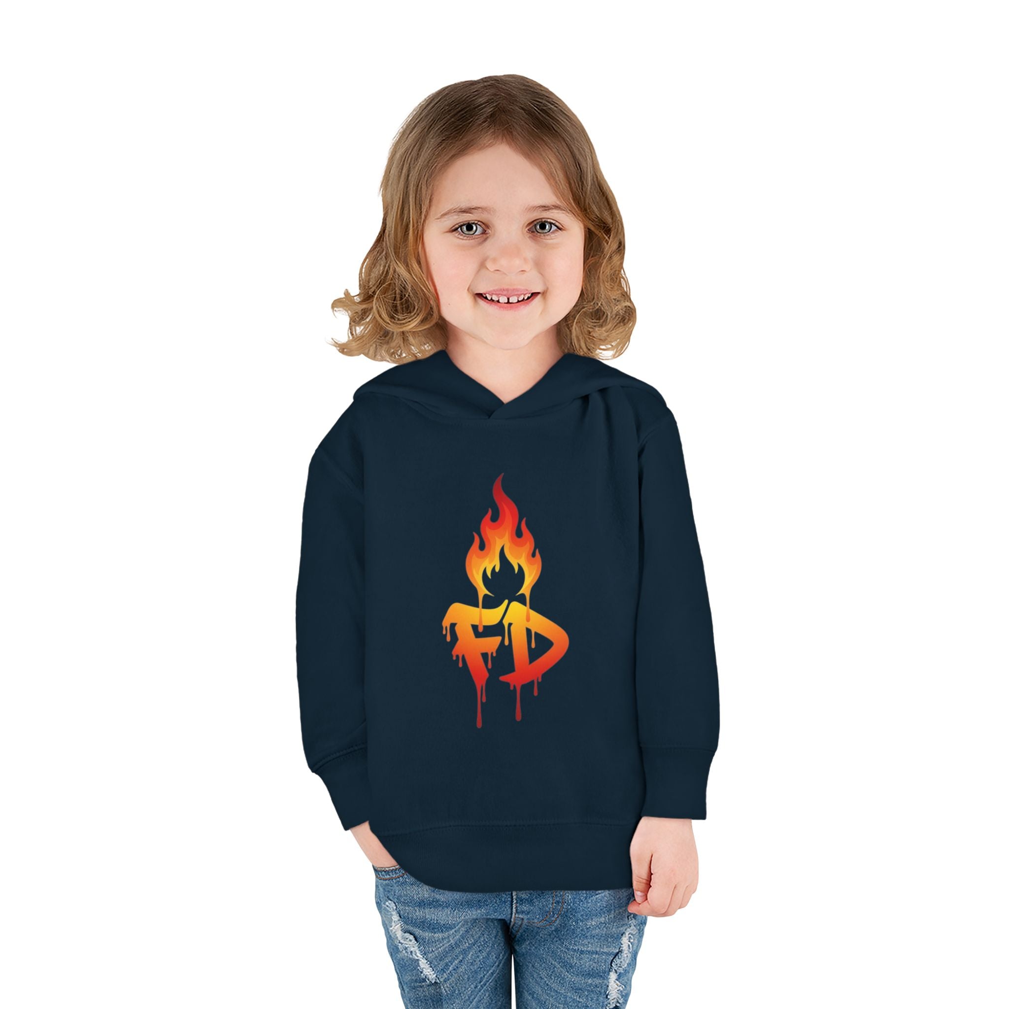 FireDrips Flame Toddler Hoodie – Graphic Pullover for Kids