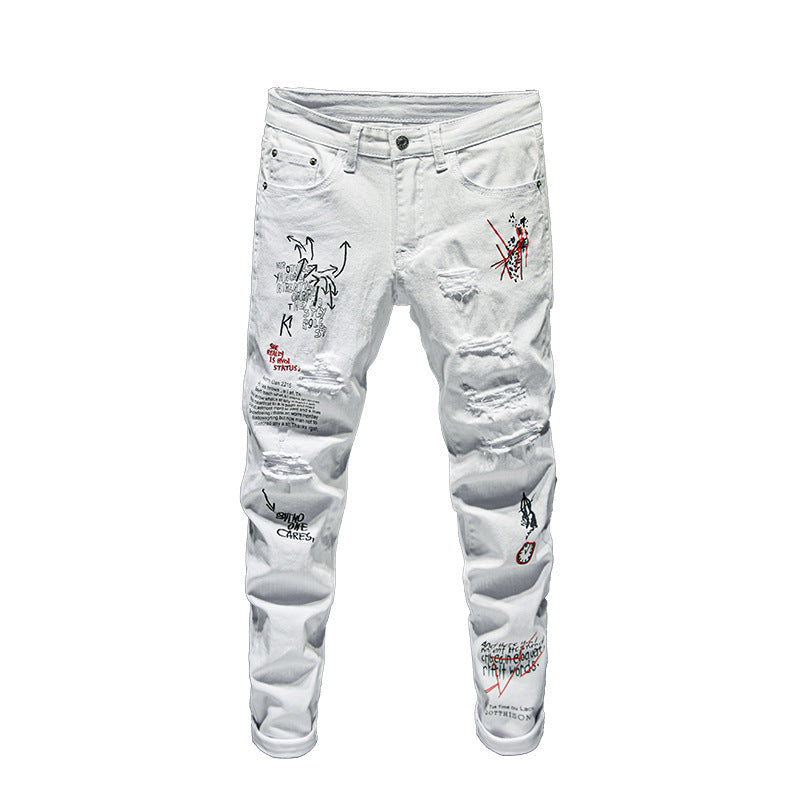 Men's Straight-Leg Cotton Pants
