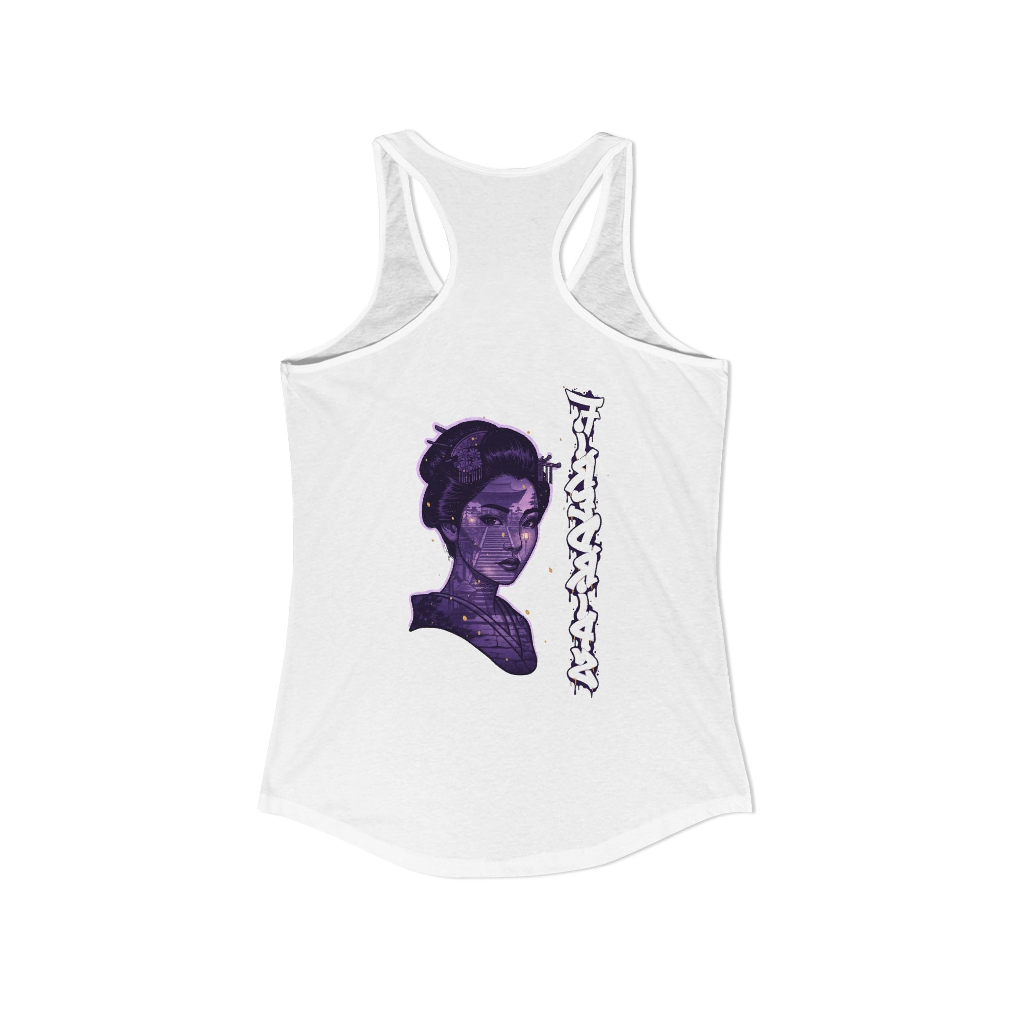 Purple Geisha Racerback Tank — FireDrips Graphic Slim Fit