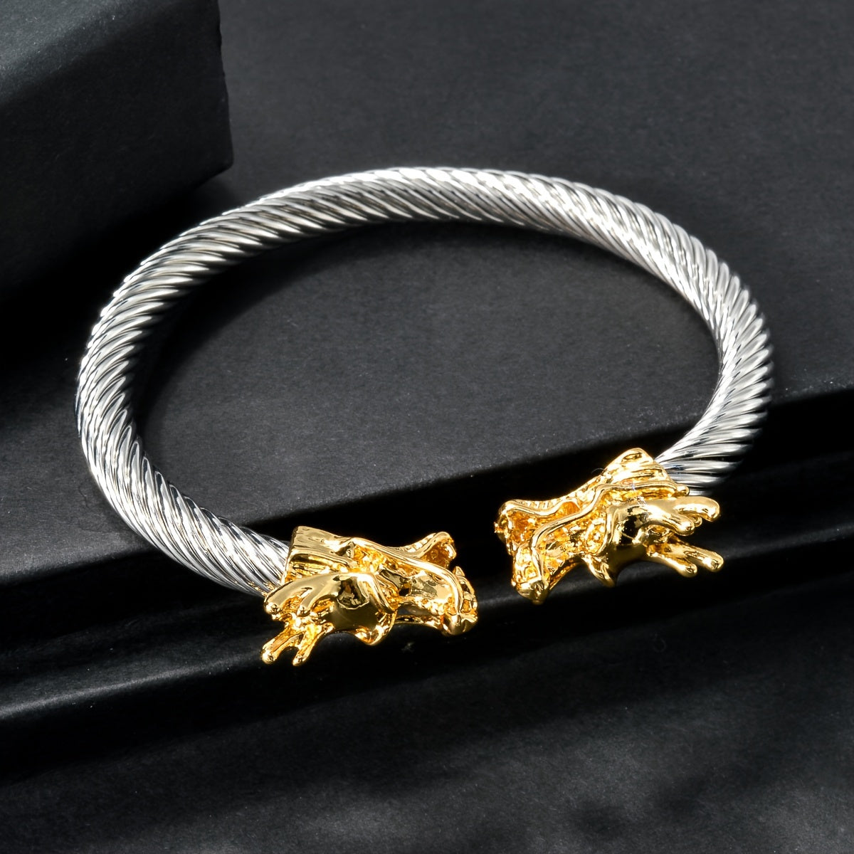 Double Dragon Copper Cuff Bracelet – Rock & Hip-Hop Unisex