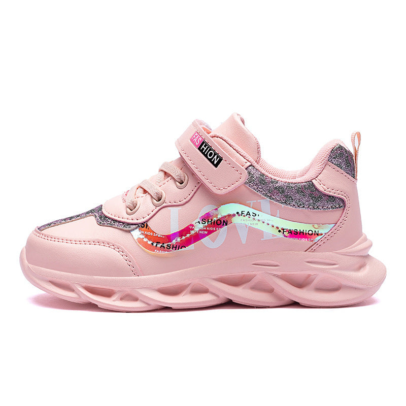 Girls' Korean Pastel Sport Sneakers