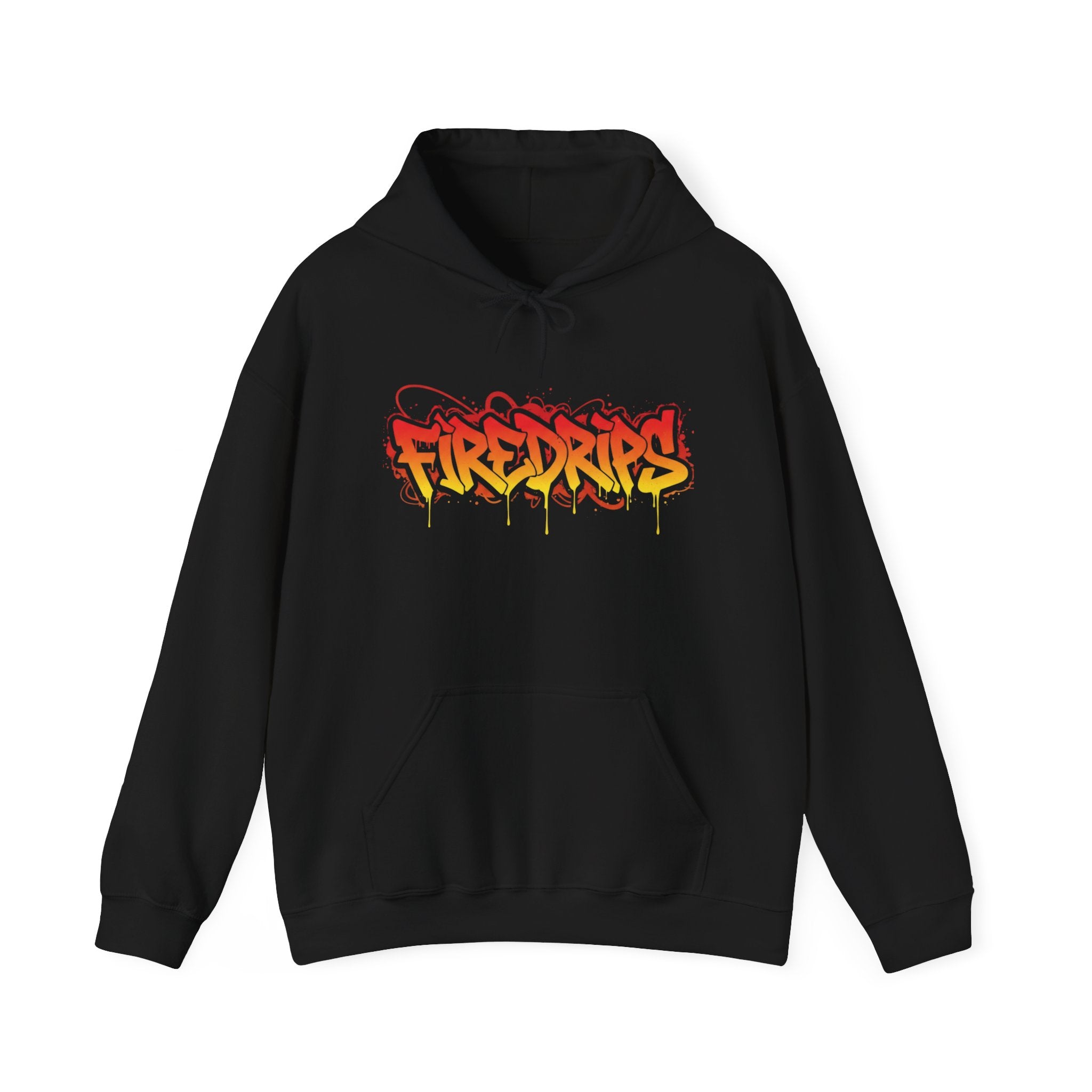 FireDrips Heavyweight Hoodie — 8.0 oz Cotton-Poly Blend, Unisex Oversized Streetwear, 7 Colors, Sizes S–5XL