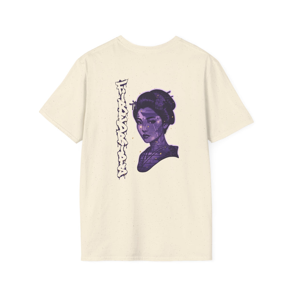 Purple Geisha Flame Logo Graphic Tee | Urban Streetwear
