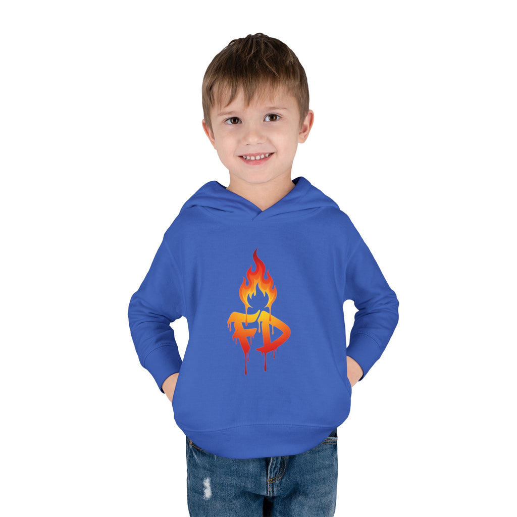 FireDrips Flame Toddler Hoodie – Graphic Pullover for Kids