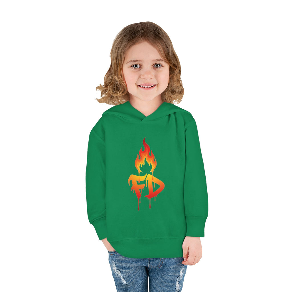 FireDrips Flame Toddler Hoodie – Graphic Pullover for Kids