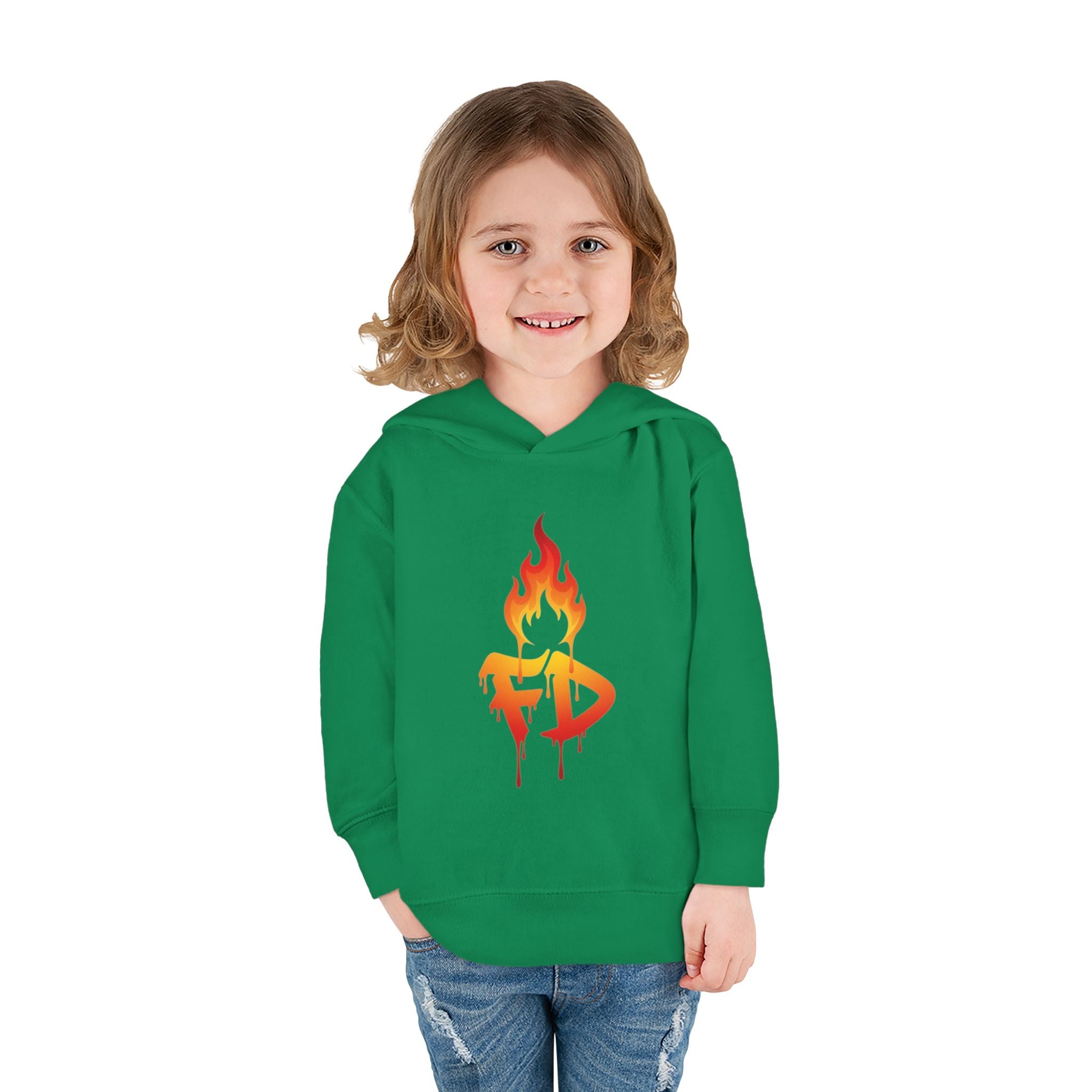 FireDrips Flame Toddler Hoodie – Graphic Pullover for Kids