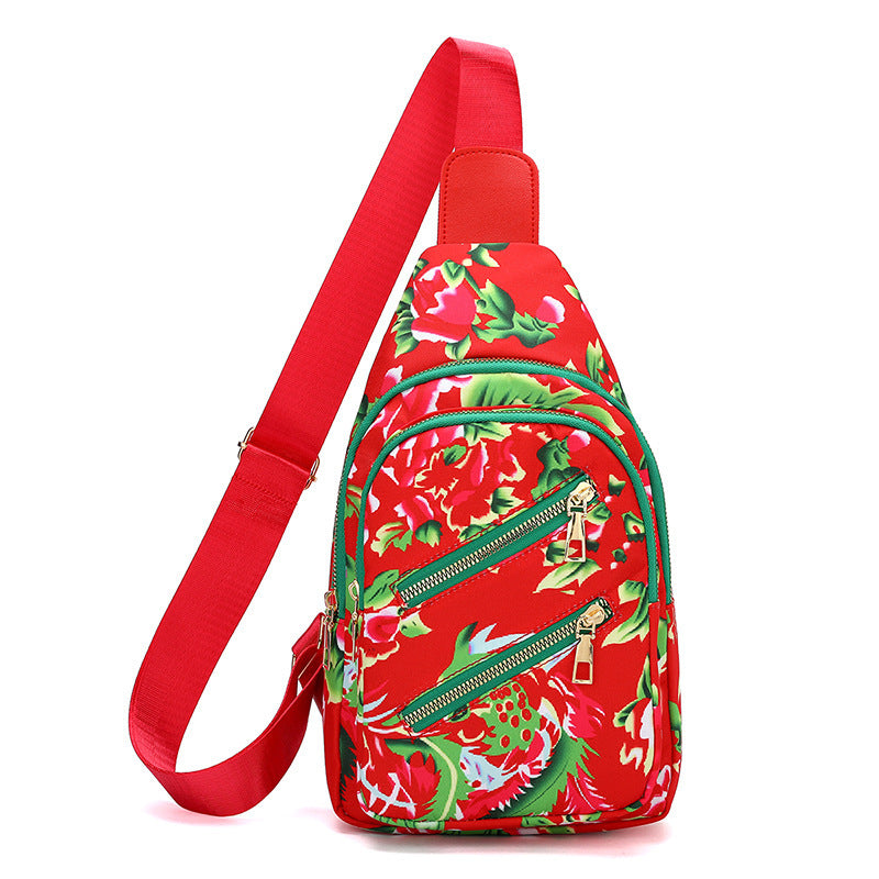 Men's Lightweight Nylon Chest Pack - High Capacity Crossbody Bag for Travel & Everyday Use
