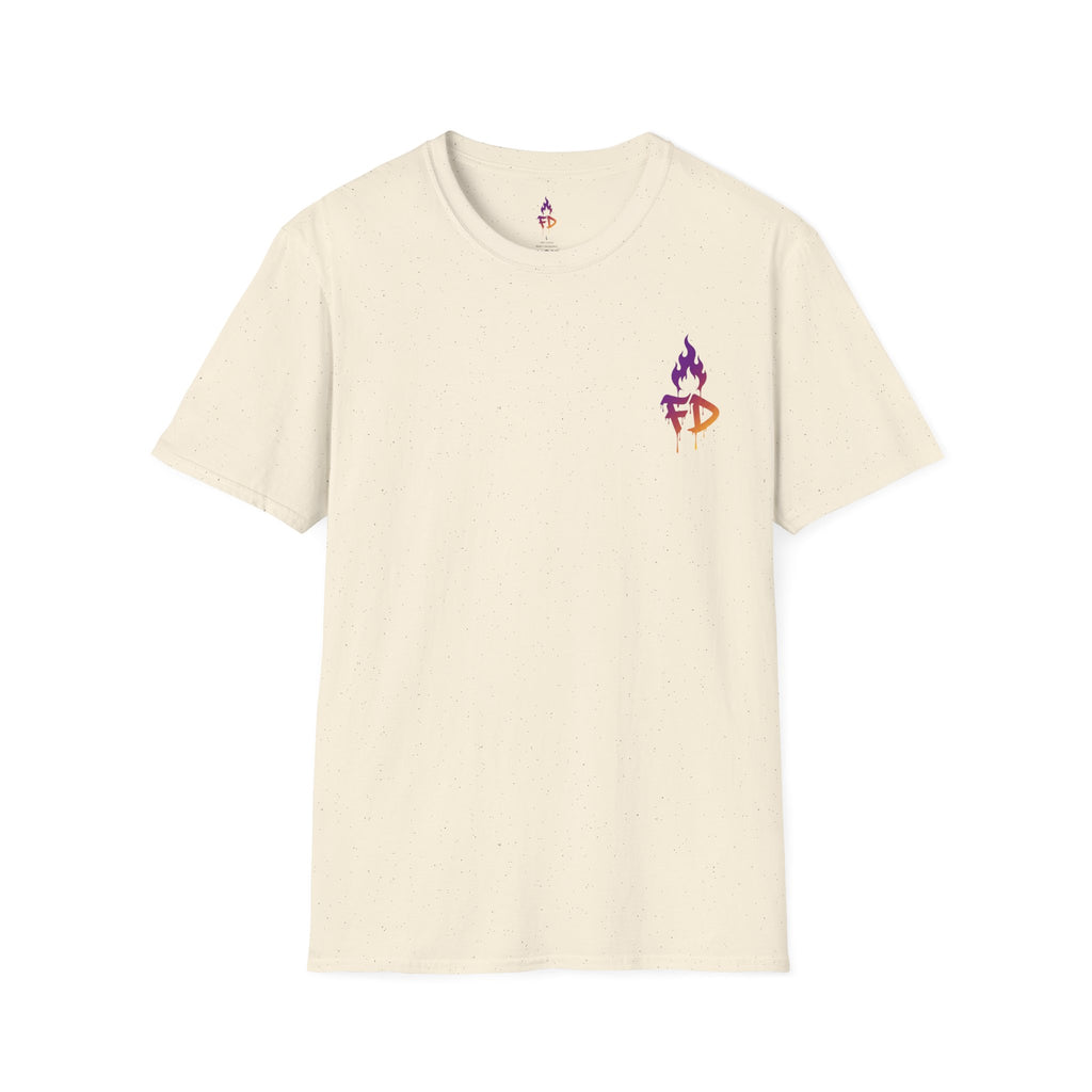 Purple Geisha Flame Logo Graphic Tee | Urban Streetwear