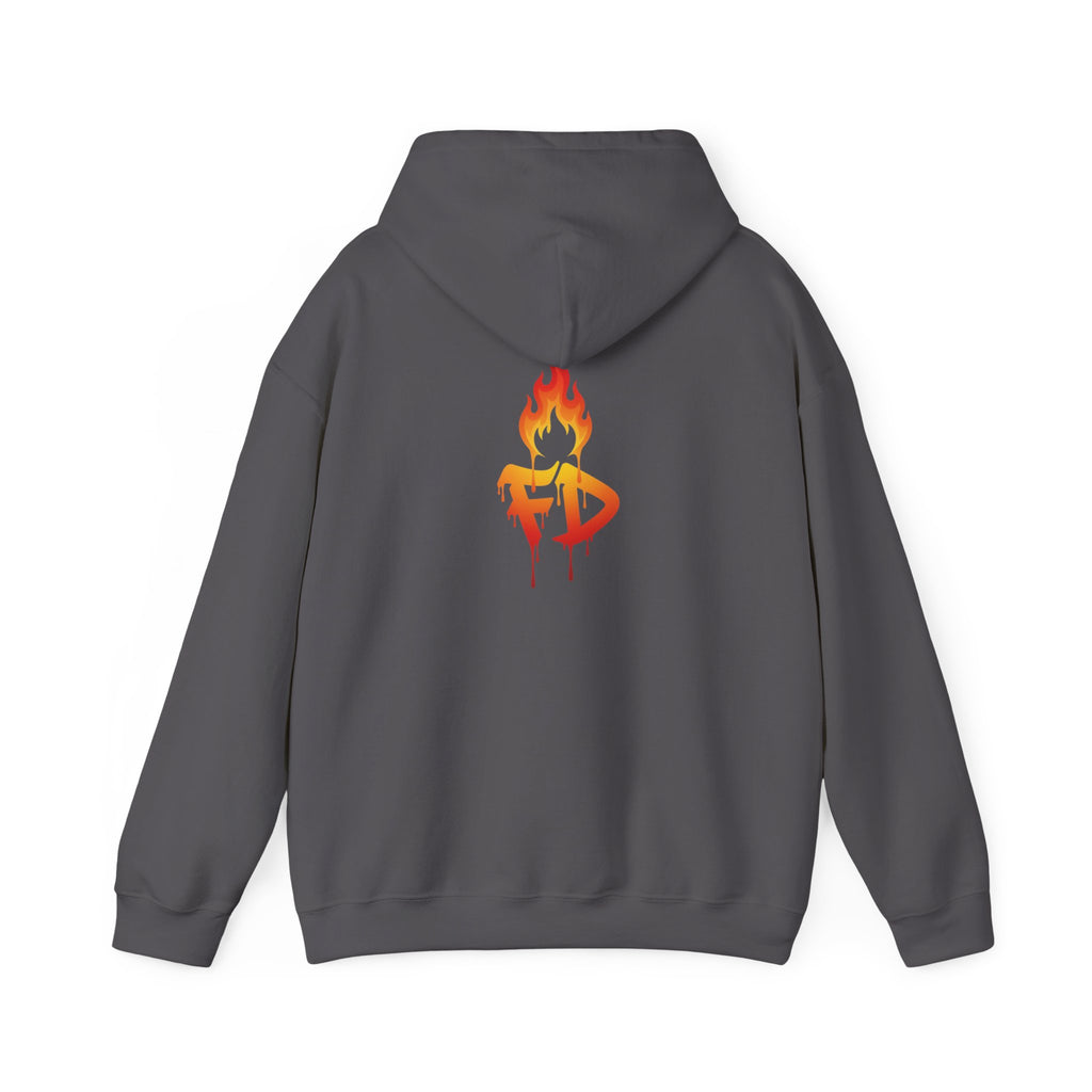 FireDrips Heavyweight Hoodie — 8.0 oz Cotton-Poly Blend, Unisex Oversized Streetwear, 7 Colors, Sizes S–5XL