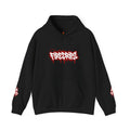 Hoodie - 'Fire Drips' Streetwear Hoodie with Dripping Graffiti & Back Graphic