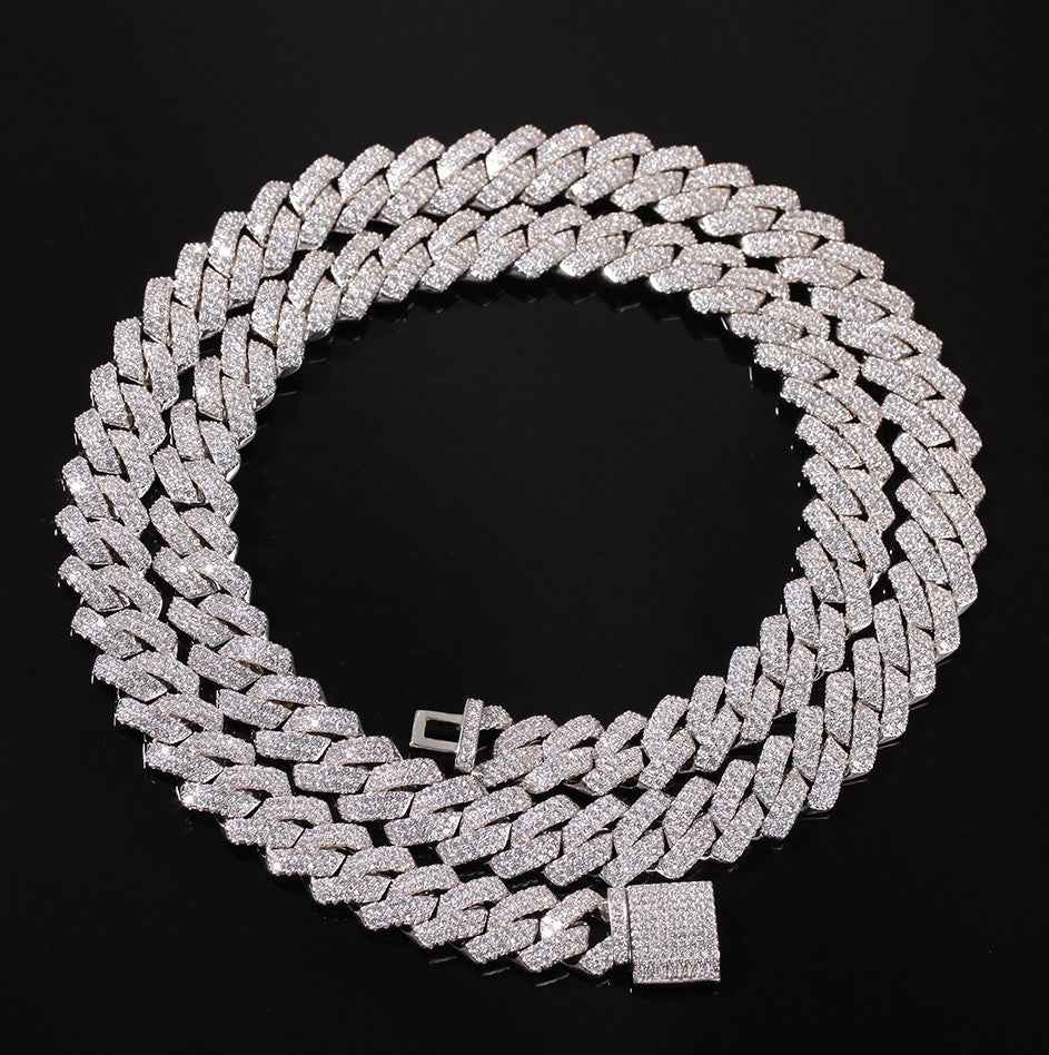 Thick Iced Cuban Chain — Bold Iced Out CZ Cuban Link Necklace | Men's Luxury Hip Hop Jewelry