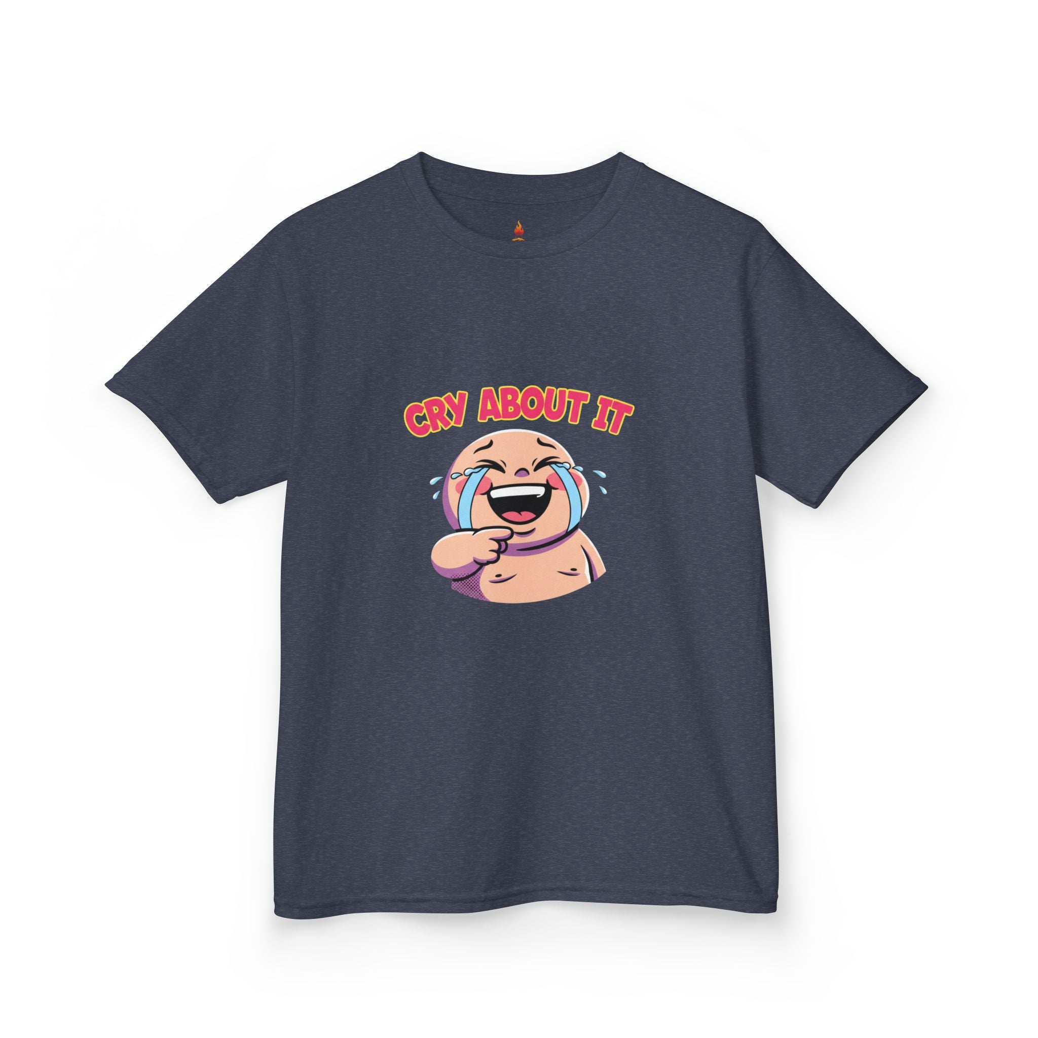 Kids Tee — 'Cry About It' Laughing Baby Graphic