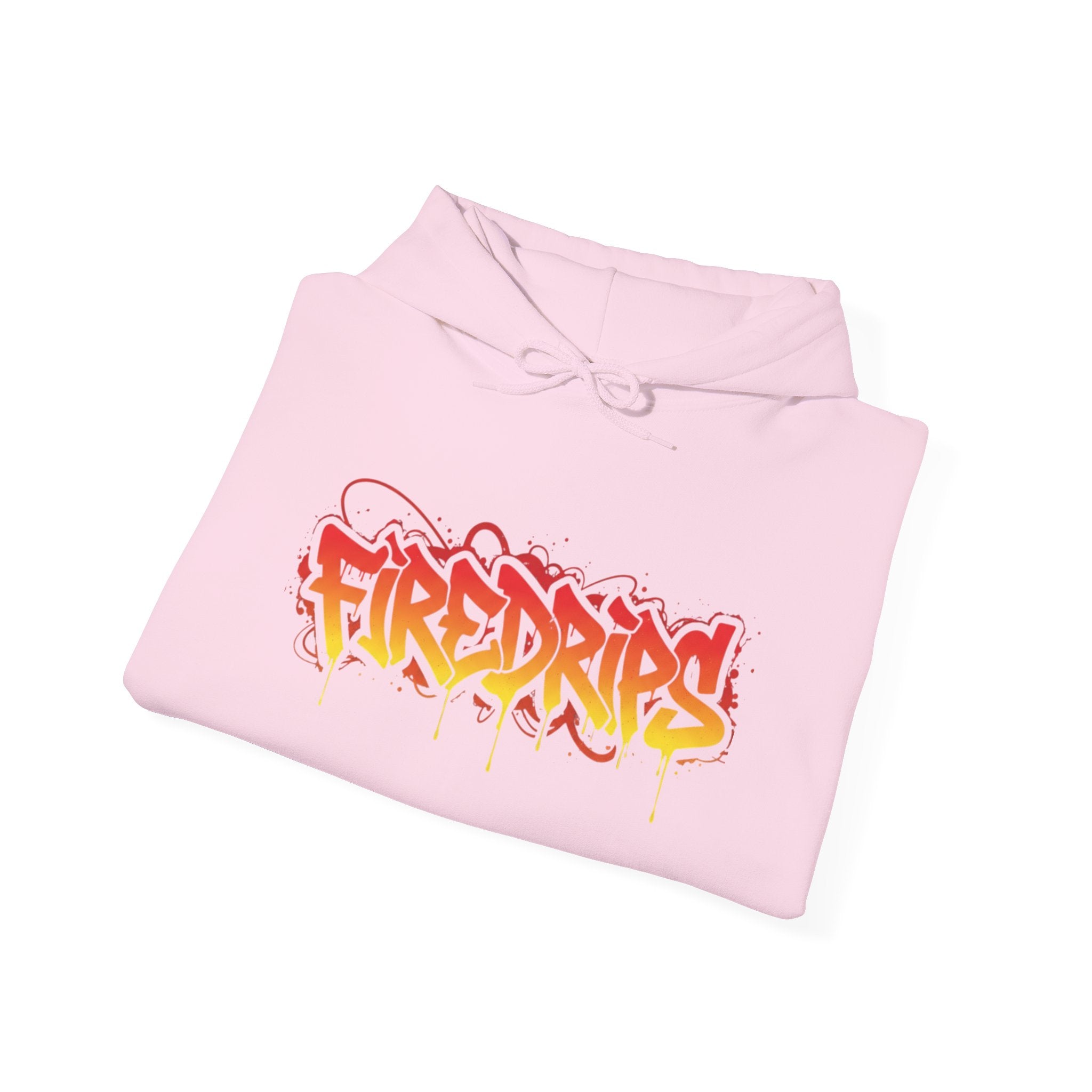 FireDrips Heavyweight Hoodie — 8.0 oz Cotton-Poly Blend, Unisex Oversized Streetwear, 7 Colors, Sizes S–5XL