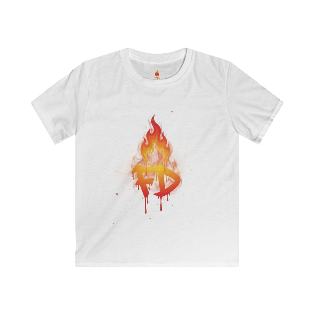 Kids Tee — Flaming 'FD' Graffiti Logo Shirt