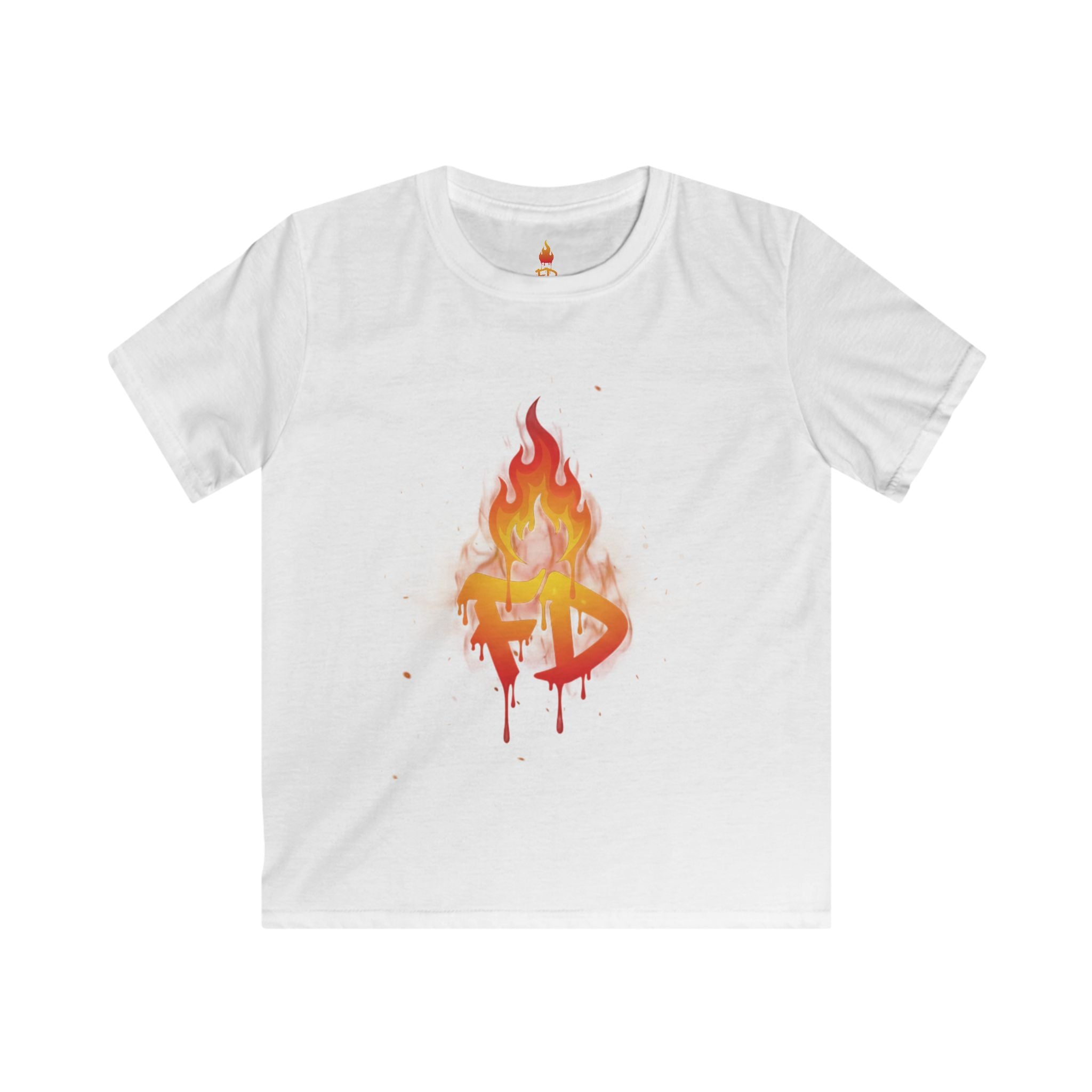 Kids Tee — Flaming 'FD' Graffiti Logo Shirt