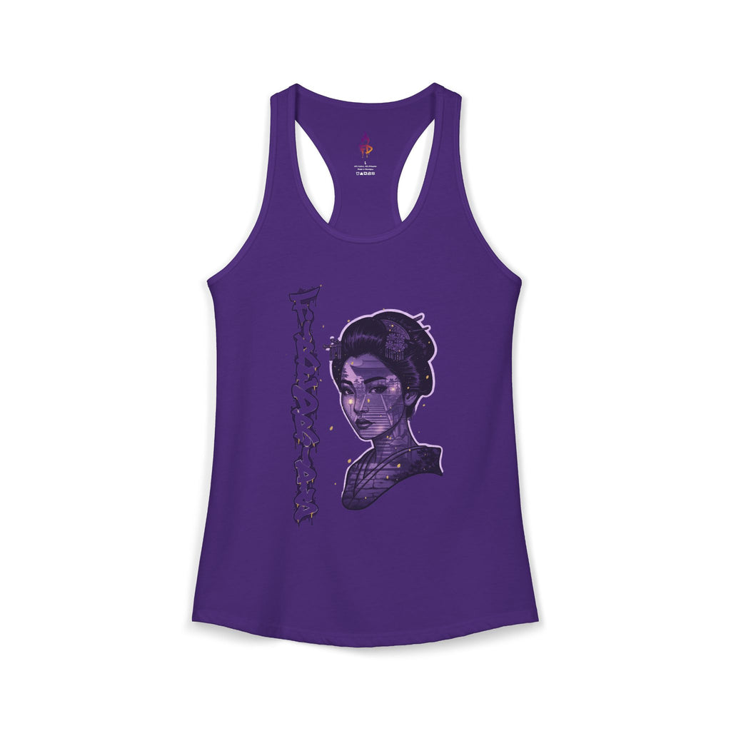 Purple Geisha Racerback Tank — FireDrips Graphic Slim Fit