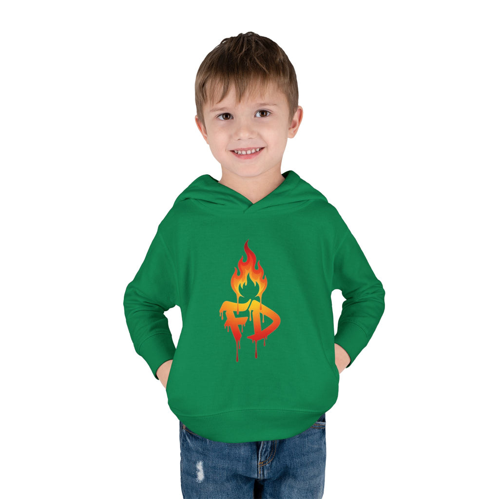 FireDrips Flame Toddler Hoodie – Graphic Pullover for Kids
