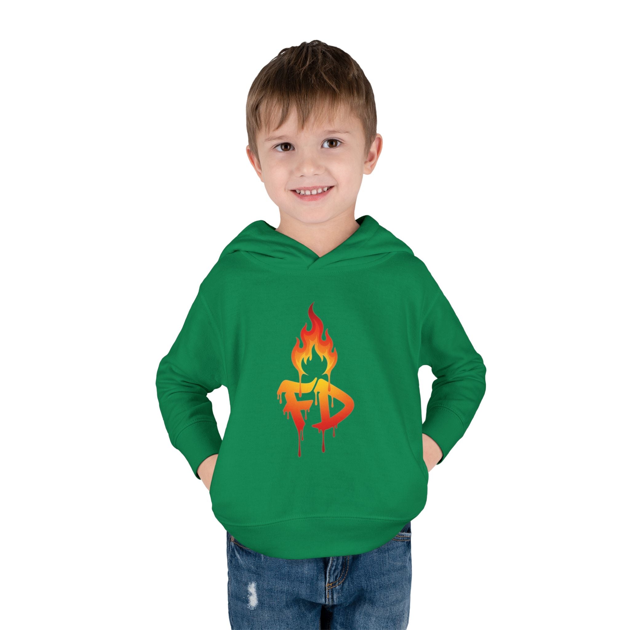 FireDrips Flame Toddler Hoodie – Graphic Pullover for Kids