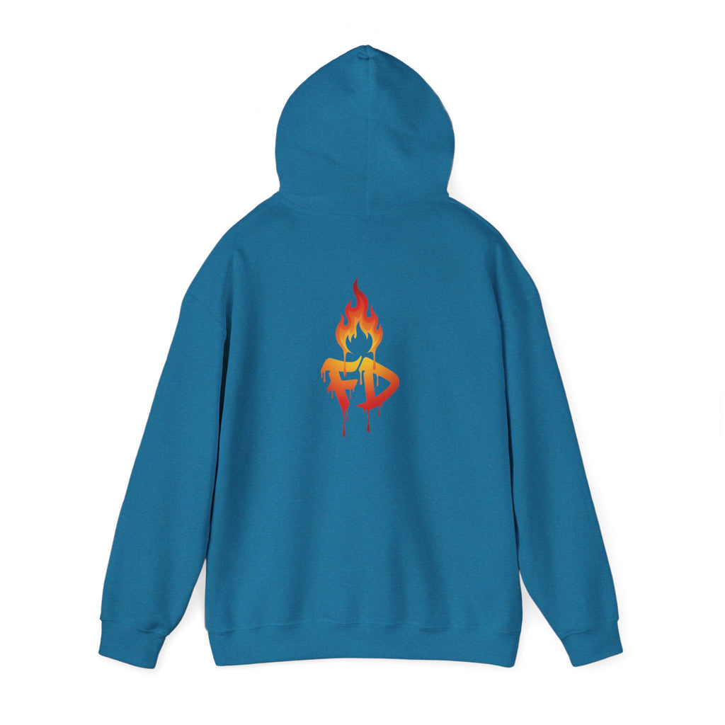 FireDrips Heavyweight Hoodie — 8.0 oz Cotton-Poly Blend, Unisex Oversized Streetwear, 7 Colors, Sizes S–5XL