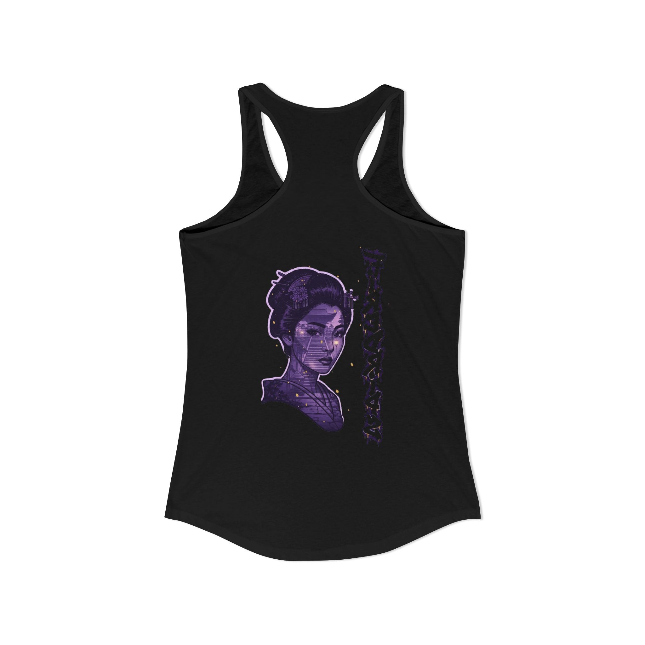 Purple Geisha Racerback Tank — FireDrips Graphic Slim Fit