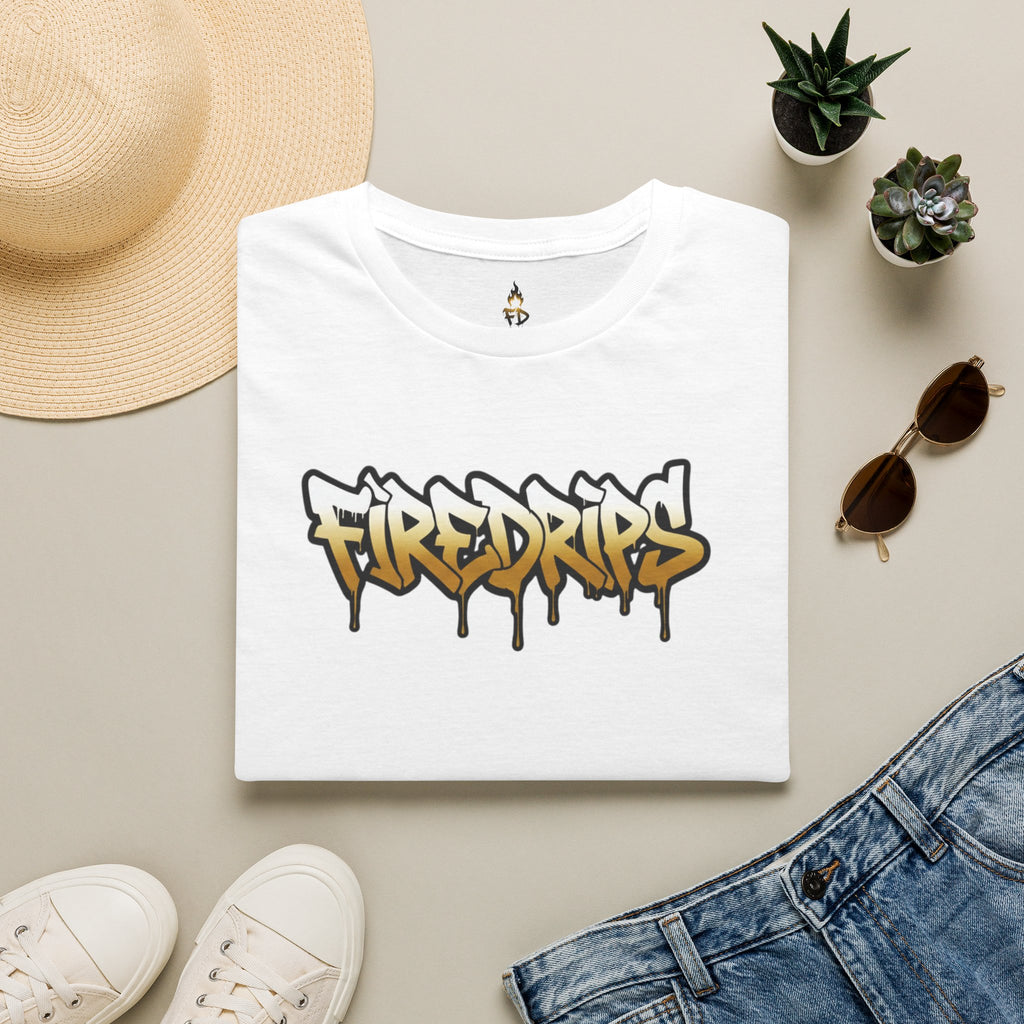 FireDrips Gangster Religion Gold Drip Graphic Tee