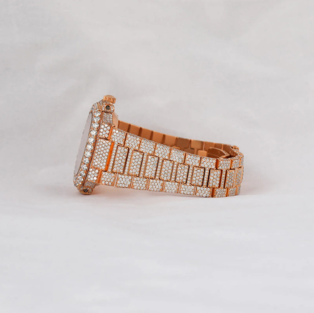 The Real One — Authentic Moissanite Timepiece, Diamond Tester Approved, Premium Luxury Watch | FireDrips