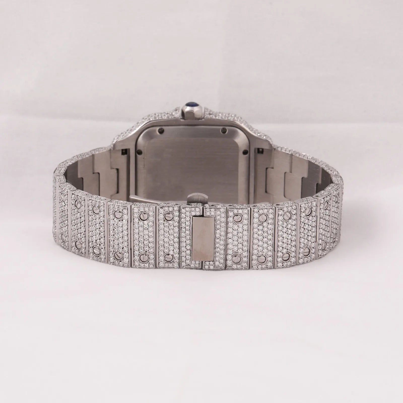 Full Circle — Round Diamond Luxury Timepiece, Luxury, Standard & Trendy Designs, White & Silver | FireDrips