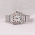Full Circle — Round Diamond Luxury Timepiece, Luxury, Standard & Trendy Designs, White & Silver | FireDrips