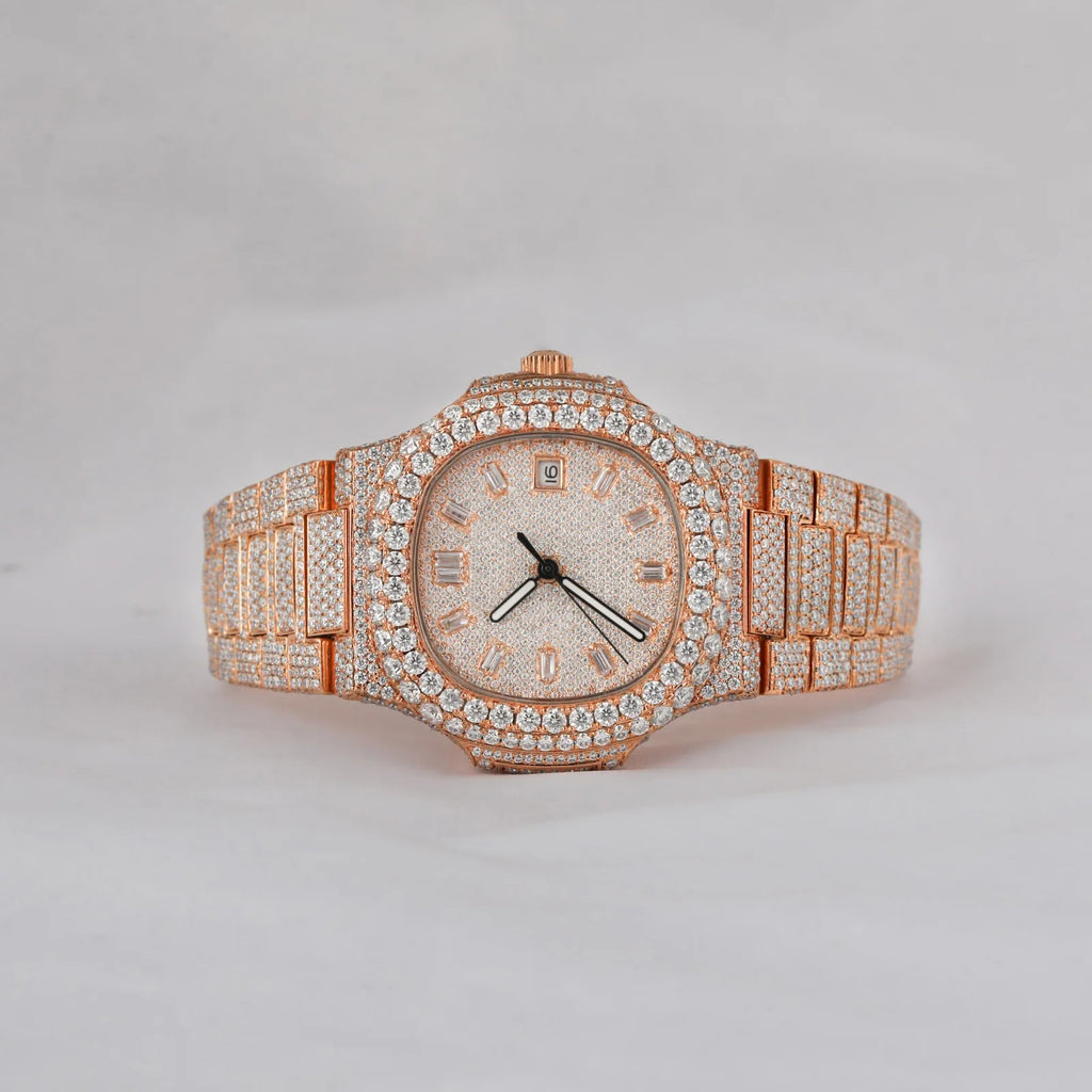 The Real One — Authentic Moissanite Timepiece, Diamond Tester Approved, Premium Luxury Watch | FireDrips
