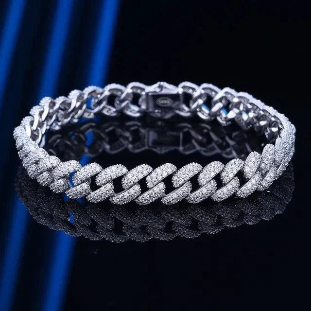GoldFlex 18k Cuban Link Bracelet — Heavyweight Gold Chain, Men's, 2 Colors, 5 Sizes