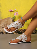 Rhinestone Outdoor Flip-Flops – Anti-Slip Breathable Beach Sandals