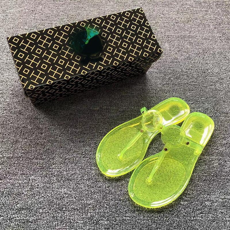 PVC Beach Flip Flops – Lightweight Summer Slippers