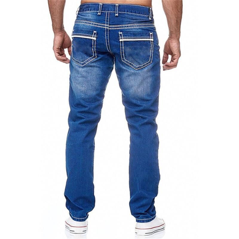 Y2K Straight Leg Boyfriend Jeans for Men — Streetwear Denim Trousers