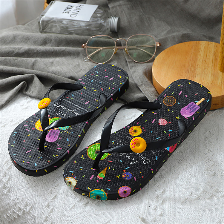 Casual Flat Beach Flip Flops – Lightweight Summer Slippers