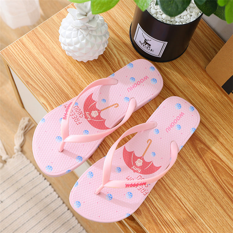 Casual Flat Beach Flip Flops – Lightweight Summer Slippers