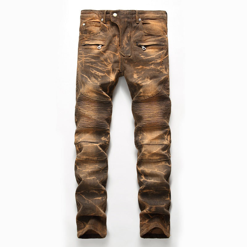 Men's Slim Fit Stretch Denim Jeans – Classic Skinny Straight Leg