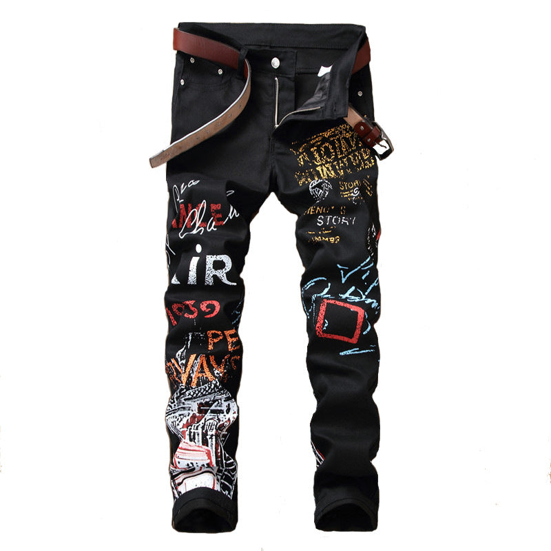 Men's Distressed Denim Jeans – Ripped Streetwear Trousers