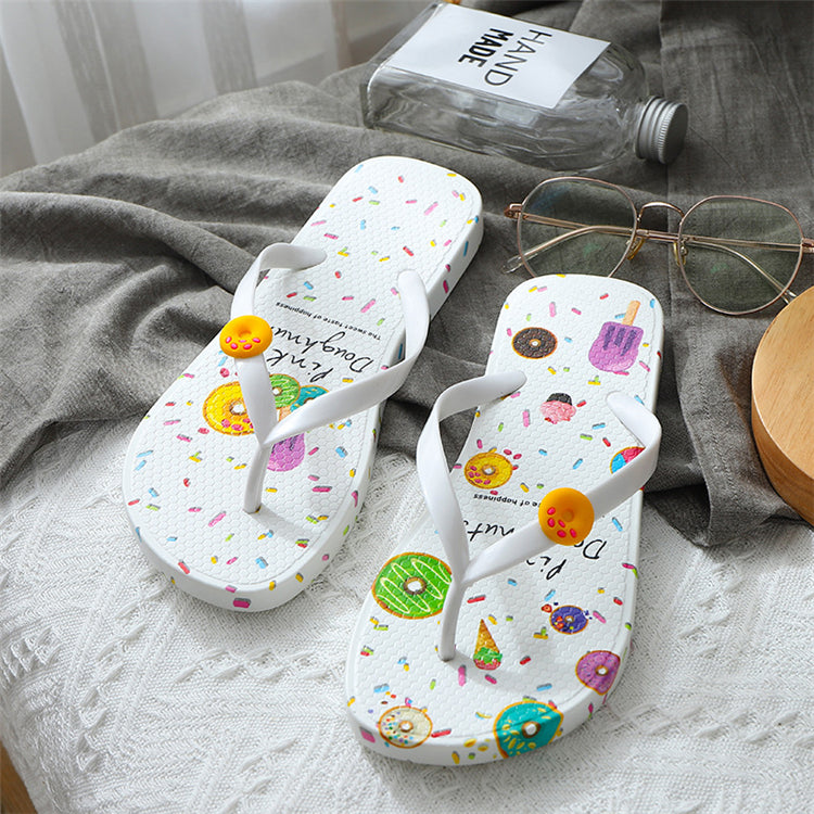 Casual Flat Beach Flip Flops – Lightweight Summer Slippers