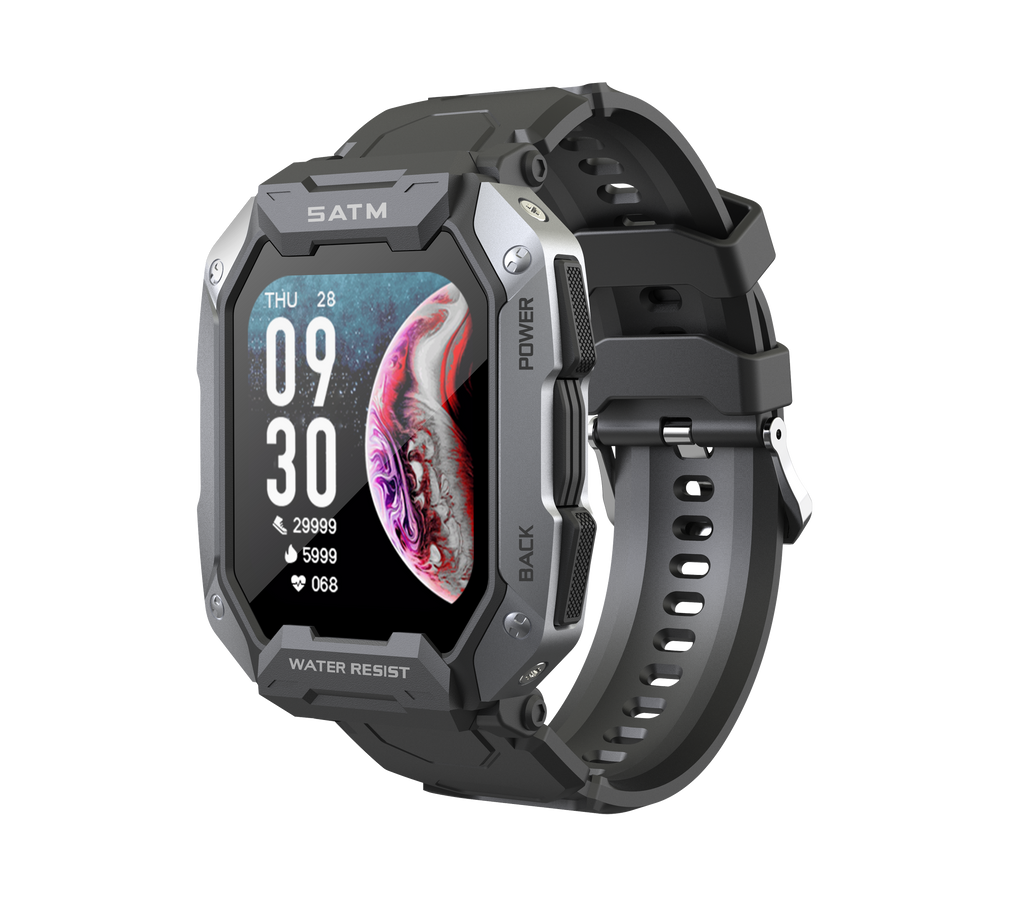 C20 Smart Watch – 5ATM Waterproof Long Battery Life Fitness Tracker