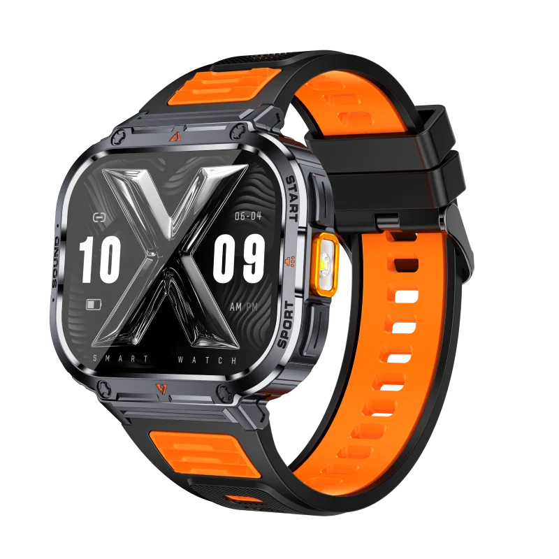 Curved Screen Smart Watch – 2-Inch HD Display Fitness Tracker