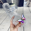 Butterfly Jelly Flat Sandals – PVC Beach Flip Flop Slippers
