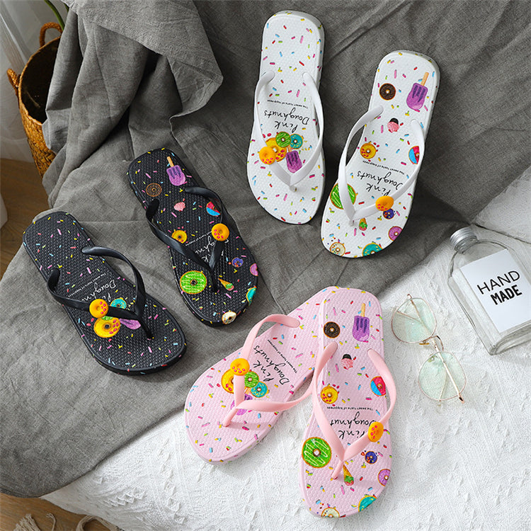 Casual Flat Beach Flip Flops – Lightweight Summer Slippers