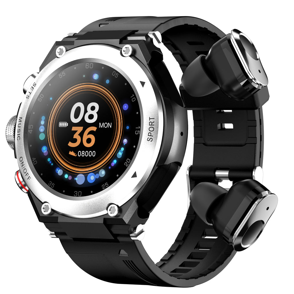 T92 Smartwatch with TWS Earbuds – 2-in-1 Smart Watch & Wireless Earphones