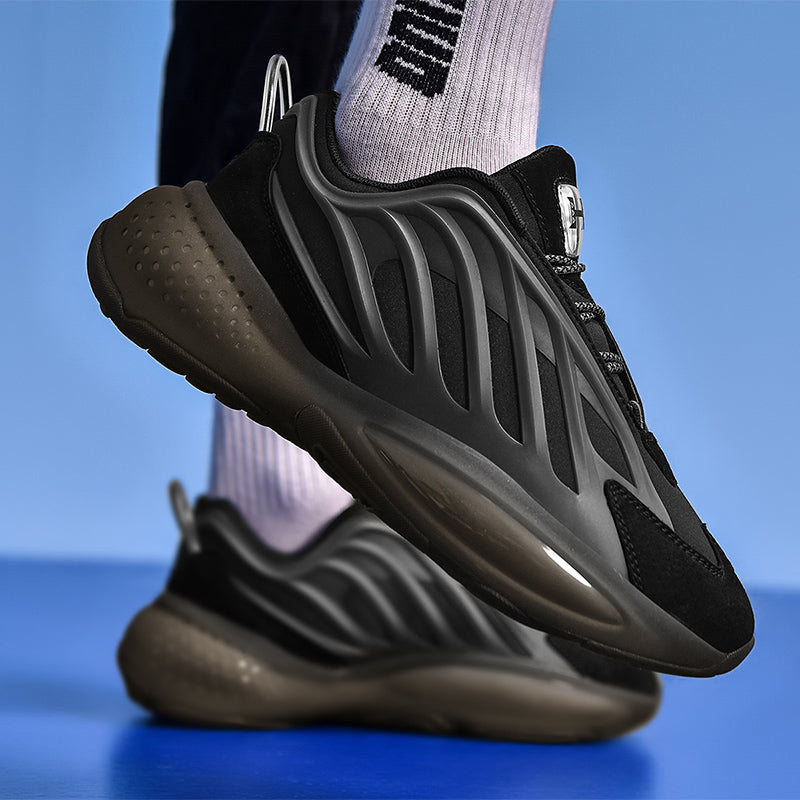 Men's Night Reflective Chunky Shoes – Heightening Sport Running Sneakers