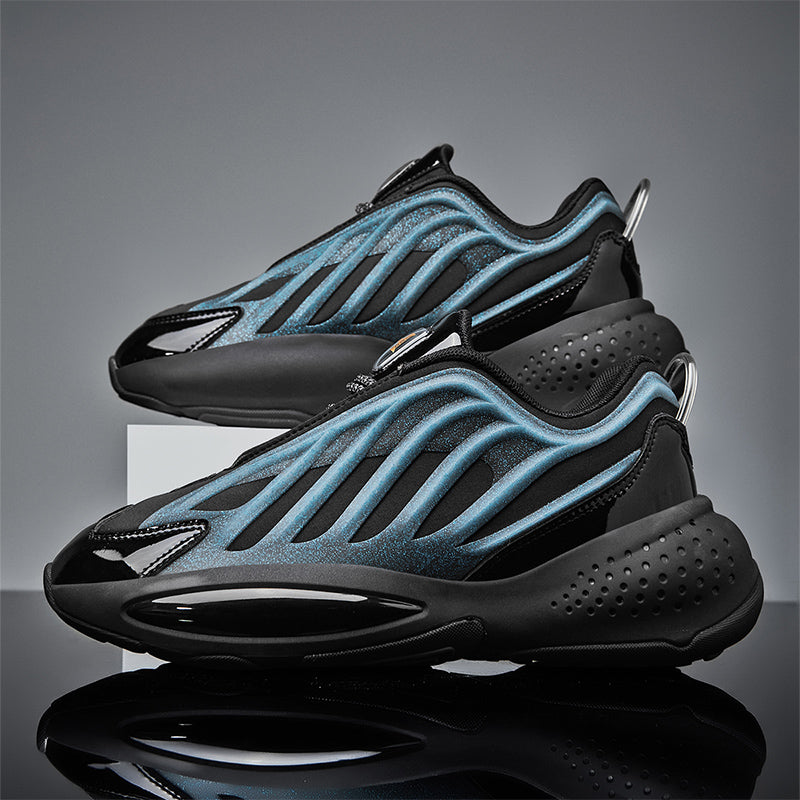 Men's Night Reflective Chunky Shoes – Heightening Sport Running Sneakers