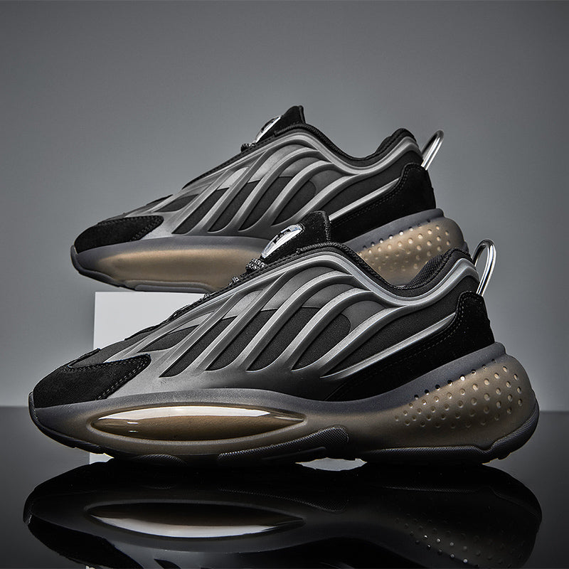 Men's Night Reflective Chunky Shoes – Heightening Sport Running Sneakers