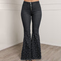 Women's Pearl Beaded Skinny Jeans – Slim Fit Denim