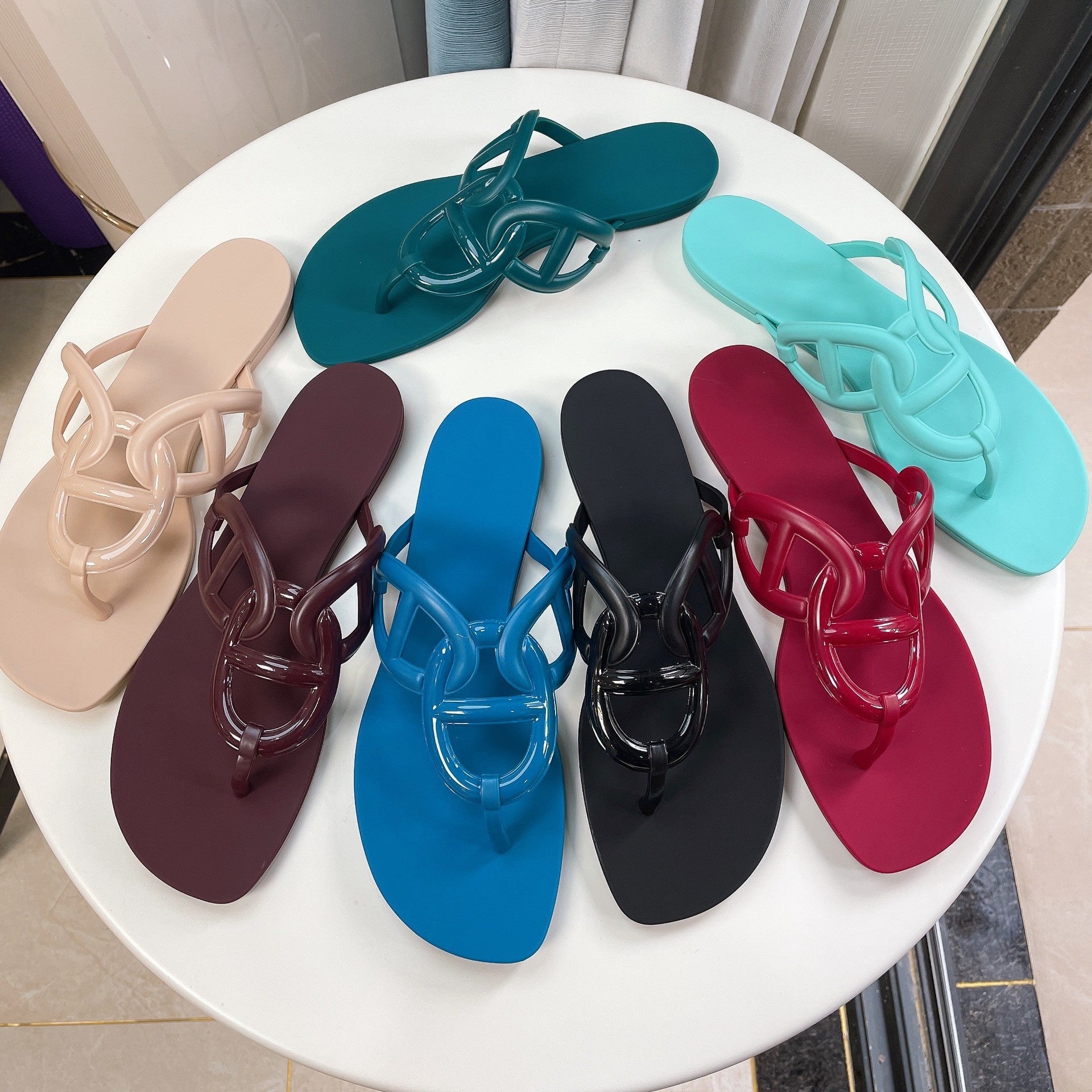Designer Slide Flip Flop Slippers – Casual Logo Sandals