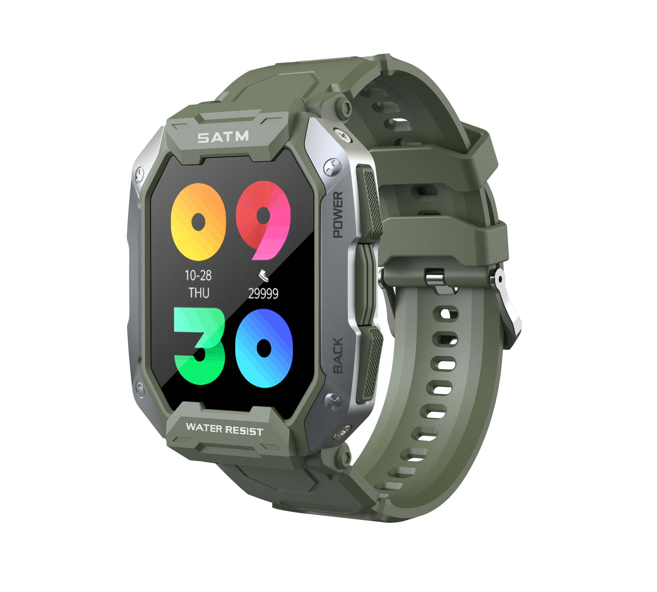 C20 Smart Watch – 5ATM Waterproof Long Battery Life Fitness Tracker