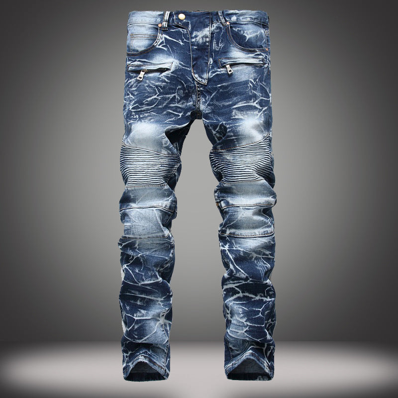 Men's Slim Fit Stretch Denim Jeans – Classic Skinny Straight Leg